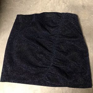 Zara Trafaluc Collection Blue Sparkle mini skirt